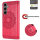 Handy Tasche für Samsung Galaxy S25 FE Hülle Handyhülle Klapphülle Wallet Case in Rot