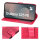 Handy Tasche für Samsung Galaxy S25 FE Hülle Handyhülle Klapphülle Wallet Case in Rot