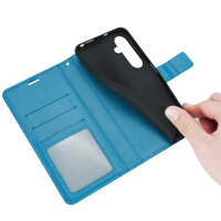 Handy Tasche für Samsung Galaxy S25 FE Hülle Handyhülle Klapphülle Wallet Case in Blau
