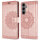 Handy Tasche für Samsung Galaxy S25 FE Hülle Handyhülle Klapphülle Wallet Case in Rosegold