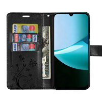 Hülle für Xiaomi Redmi 15C Handy Tasche Handyhülle Wallet Case Flip Cover Schwarz