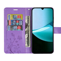 Hülle für Xiaomi Redmi 15C Handy Tasche Handyhülle Wallet Case Flip Cover Lila