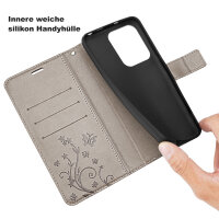 Hülle für Xiaomi Redmi 15C Handy Tasche Handyhülle Wallet Case Flip Cover Grau