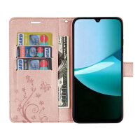 Hülle für Xiaomi Redmi 15C Handy Tasche Handyhülle Wallet Case Flip Cover Rosegold