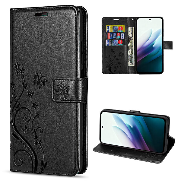 Hülle für Xiaomi Redmi 15 4G / 5G Handy Tasche Handyhülle Wallet Case Flip Cover Schwarz