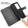Hülle für Xiaomi Redmi 15 4G / 5G Handy Tasche Handyhülle Wallet Case Flip Cover Schwarz