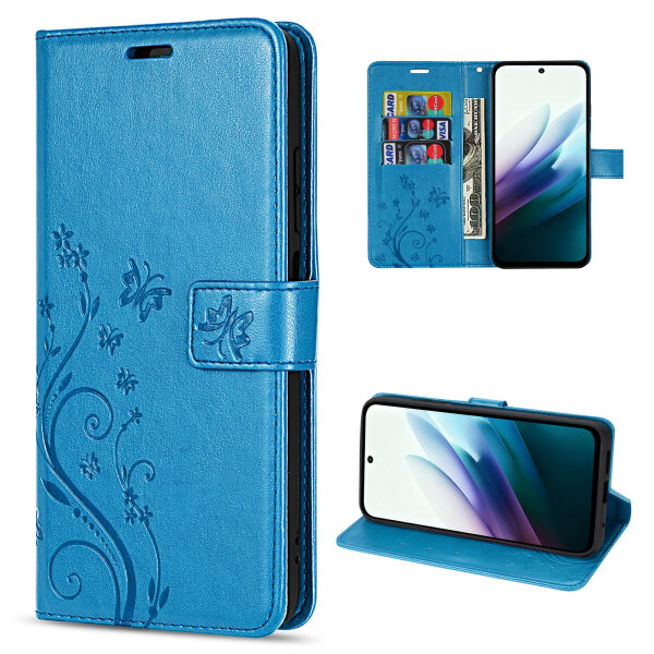 Hülle für Xiaomi Redmi 15 4G / 5G Handy Tasche Handyhülle Wallet Case Flip Cover Blau