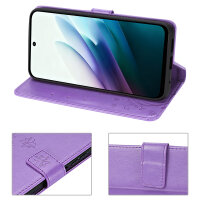 Hülle für Xiaomi Redmi 15 4G / 5G Handy Tasche Handyhülle Wallet Case Flip Cover Lila