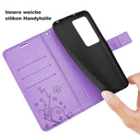 Hülle für Xiaomi Redmi 15 4G / 5G Handy Tasche Handyhülle Wallet Case Flip Cover Lila