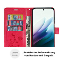 Hülle für Xiaomi Redmi 15 4G / 5G Handy Tasche Handyhülle Wallet Case Flip Cover Rot