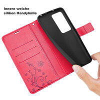 Hülle für Xiaomi Redmi 15 4G / 5G Handy Tasche Handyhülle Wallet Case Flip Cover Rot