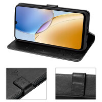 Hülle für ZTE Blade A56 Handy Tasche Handyhülle Hülle Schutzhülle Klapphülle in Schwarz