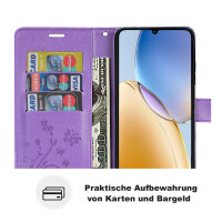 Hülle für ZTE Blade A56 Handy Tasche Handyhülle Hülle Schutzhülle Klapphülle in Lila