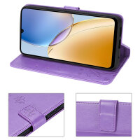Hülle für ZTE Blade A56 Handy Tasche Handyhülle Hülle Schutzhülle Klapphülle in Lila