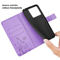 Hülle für ZTE Blade A56 Handy Tasche Handyhülle Hülle Schutzhülle Klapphülle in Lila