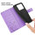 Hülle für ZTE Blade A56 Handy Tasche Handyhülle Hülle Schutzhülle Klapphülle in Lila
