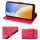 Hülle für ZTE Blade A56 Handy Tasche Handyhülle Hülle Schutzhülle Klapphülle in Rot