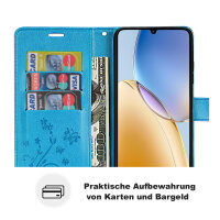 Hülle für ZTE Blade A56 Handy Tasche Handyhülle Hülle Schutzhülle Klapphülle in Blau