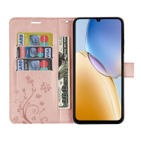 Hülle für ZTE Blade A56 Handy Tasche Handyhülle Hülle Schutzhülle Klapphülle in Rosegold
