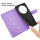 Hülle für ZTE Blade A76 5G Handy Tasche Handyhülle Hülle Schutzhülle Klapphülle in Lila