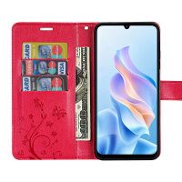 Hülle für ZTE Blade A76 5G Handy Tasche Handyhülle Hülle Schutzhülle Klapphülle in Rot