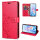 Hülle für ZTE Blade A76 5G Handy Tasche Handyhülle Hülle Schutzhülle Klapphülle in Rot