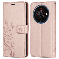 Hülle für ZTE Blade A76 5G Handy Tasche Handyhülle Hülle Schutzhülle Klapphülle in Rosegold