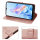 Hülle für ZTE Blade A76 5G Handy Tasche Handyhülle Hülle Schutzhülle Klapphülle in Rosegold