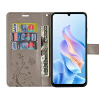 Hülle für ZTE Blade A76 5G Handy Tasche Handyhülle Hülle Schutzhülle Klapphülle in Grau