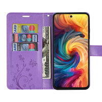 Hülle für ZTE Blade V70 Handy Tasche Handyhülle Hülle Schutzhülle Klapphülle in Lila