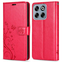 Hülle für ZTE Blade V70 Handy Tasche Handyhülle Hülle Schutzhülle Klapphülle in Rot