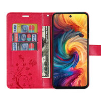 Hülle für ZTE Blade V70 Handy Tasche Handyhülle Hülle Schutzhülle Klapphülle in Rot