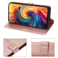 Hülle für ZTE Blade V70 Handy Tasche Handyhülle Hülle Schutzhülle Klapphülle in Rosegold
