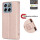 Hülle für ZTE Blade V70 Handy Tasche Handyhülle Hülle Schutzhülle Klapphülle in Rosegold