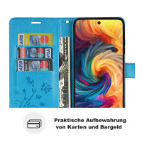 Hülle für ZTE Blade V70 Handy Tasche Handyhülle Hülle Schutzhülle Klapphülle in Blau