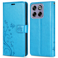 Hülle für ZTE Blade V70 Handy Tasche Handyhülle Hülle Schutzhülle Klapphülle in Blau