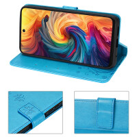 Hülle für ZTE Blade V70 Handy Tasche Handyhülle Hülle Schutzhülle Klapphülle in Blau