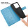 Hülle für ZTE Blade V70 Handy Tasche Handyhülle Hülle Schutzhülle Klapphülle in Blau