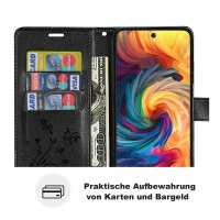 Hülle für ZTE Blade V70 Handy Tasche Handyhülle Hülle Schutzhülle Klapphülle in Schwarz