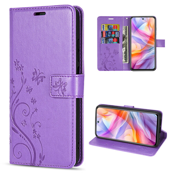 Hülle für ZTE Blade V70 Vita Handy Tasche Handyhülle Hülle Schutzhülle Klapphülle in Lila