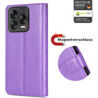 Hülle für ZTE Blade V70 Vita Handy Tasche Handyhülle Hülle Schutzhülle Klapphülle in Lila