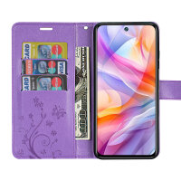 Hülle für ZTE Blade V70 Vita Handy Tasche Handyhülle Hülle Schutzhülle Klapphülle in Lila