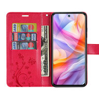 Hülle für ZTE Blade V70 Vita Handy Tasche Handyhülle Hülle Schutzhülle Klapphülle in Rot