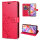 Hülle für ZTE Blade V70 Vita Handy Tasche Handyhülle Hülle Schutzhülle Klapphülle in Rot