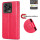 Hülle für ZTE Blade V70 Vita Handy Tasche Handyhülle Hülle Schutzhülle Klapphülle in Rot