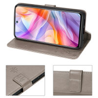 Hülle für ZTE Blade V70 Vita Handy Tasche Handyhülle Hülle Schutzhülle Klapphülle in Grau