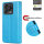 Hülle für ZTE Blade V70 Vita Handy Tasche Handyhülle Hülle Schutzhülle Klapphülle in Blau