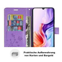 Hülle für ZTE Blade V70 Max Handy Tasche Handyhülle Hülle Schutzhülle Klapphülle in Lila
