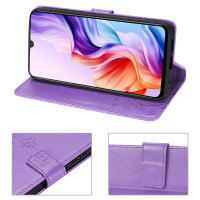 Hülle für ZTE Blade V70 Max Handy Tasche Handyhülle Hülle Schutzhülle Klapphülle in Lila