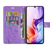Hülle für ZTE Blade V70 Max Handy Tasche Handyhülle Hülle Schutzhülle Klapphülle in Lila